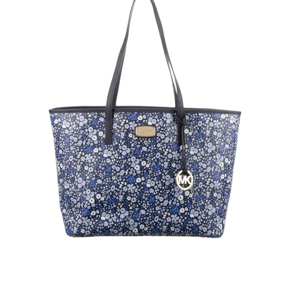 Michael Kors Floral Coated Canvas Tote Bag EUC - Picture 6 of 6